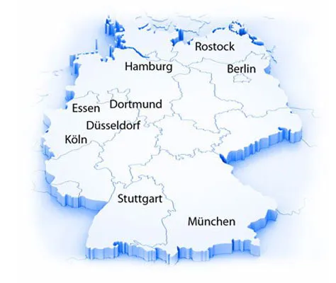 Standorte von uns in Deutschland